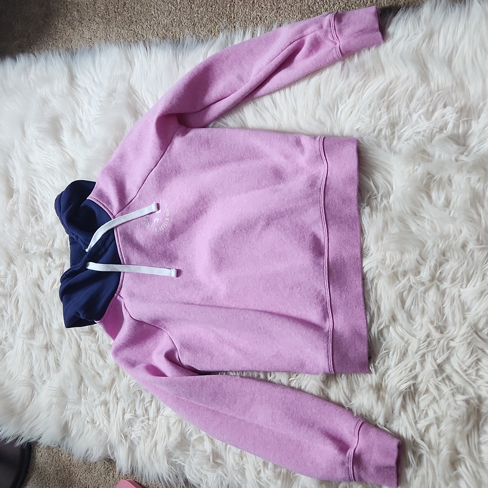 Under Armour Rival fleece colorblock hoodie- size XS
